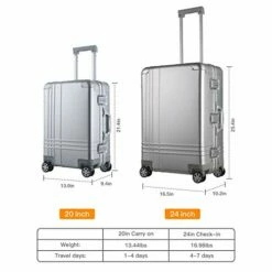 Bamboo Wolf 20-inch Aluminum-Magnesium Alloy Carry-on Hardside Suitcase Hard Shell Luggage, Built-In TSA Lock, Zipperless Fashion With Spinner Wheels For Travel / Business, Silver -TRAVELPRO Sales 41JiIF0iLvL be8b0ef1 eea4 4bdc 8bb0 13ebc8416d8a