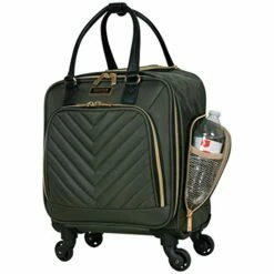 Kenneth Cole Reaction Women's Chelsea Luggage Chevron Softside 8-Wheel Spinner Expandable Suitcase Collection, Olive, 4 Underseater -TRAVELPRO Sales 41K5VL4cZxL