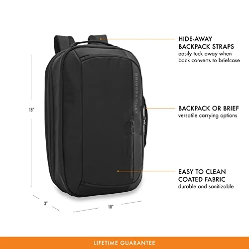 Briggs & Riley ZDX Convertible Backpack Duffel Carry-on, Black, Medium 21 Briggs & Riley ZDX Convertible Backpack Duffel Carry-on, Black, Medium - Image 19