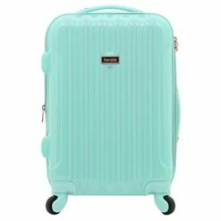 Kensie Women's Alma Hardside Spinner Luggage, Opal, Carry-On 20-Inch