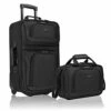 U.S. Traveler Rio Rugged Fabric Expandable Carry-On Luggage Set, Black, 2-Piece 1 U.S. Traveler Rio Rugged Fabric Expandable Carry-On Luggage Set, Black, 2-Piece -TRAVELPRO Sales 41N2mR x57L