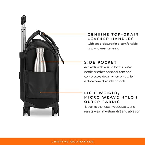 Briggs & Riley Rhapsody Softside Underseat Carry On Cabin Spinner, Black, Wide 16-Inch 15 Briggs & Riley Rhapsody Softside Underseat Carry On Cabin Spinner, Black, Wide 16-Inch - Image 13