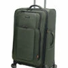 Pathfinder Presidential Designer Luggage Collection - Expandable 29 Inch Softside Bag - Durable Large Lightweight Checked Suitcase With 8-Rolling Spinner Wheels (Olive)