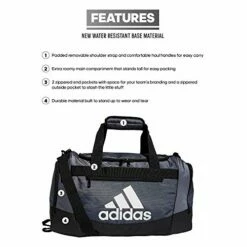 Adidas Defender 4 Small Duffel Bag, Team Onix Grey -TRAVELPRO Sales 41OHF3WrB9L