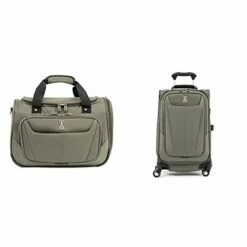 Travelpro Maxlite 5-Softside Expandable Spinner Wheel Luggage, Slate Green, 2-Piece Set (Tote/21)