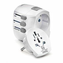 Briggs & Riley Worldwide Adaptor + USB, White