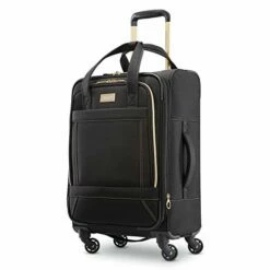 American Tourister Belle Voyage Softside Luggage With Spinner Wheels, Black, 21"