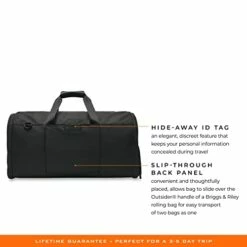 Briggs & Riley, Black, 22 Inch Garment Duffle Bag -TRAVELPRO Sales 41OXIGz2ilL