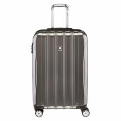 DELSEY Paris Helium Aero Hardside Expandable Luggage With Spinner Wheels, Titanium, Checked-Medium 25 Inch