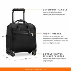 Briggs & Riley Rhapsody Softside Underseat Carry On Cabin Spinner, Black, Wide 16-Inch 33 Briggs & Riley Rhapsody Softside Underseat Carry On Cabin Spinner, Black, Wide 16-Inch -TRAVELPRO Sales 41QiJNPhEOL