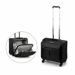 ZH Carry-On Luggage Business Travel Wheeled Rolling Laptop PC Tablet Computer Trolley Backpack, Suitcase Hand Luggage Cabin Approved Bag Lightweight For Trave Men Women -TRAVELPRO Sales 41Qt8bkSoKL