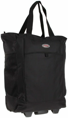 Olympia Luggage Rolling Shopper Tote,Black,One Size 4 Olympia Luggage Rolling Shopper Tote,Black,One Size - Image 2