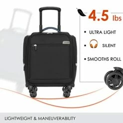 VERAGE Carry On Underseat Luggage With Wheels & USB Port, Wheeled Spinner Bag Carry-on Luggages For Airlines, Lightweight Suitcase Men Women, Pilots And Crew (14-Inch Compact) 16 VERAGE Carry On Underseat Luggage With Wheels & USB Port, Wheeled Spinner Bag Carry-on Luggages For Airlines, Lightweight Suitcase Men Women, Pilots And Crew (14-Inch Compact) -TRAVELPRO Sales 41RUPcJhZZL