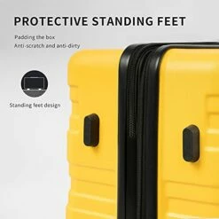 Flieks Luggage Sets TSSA 3 Piece Spinner Suitcase Lightweight 20 24 28 Inch (Yellow) -TRAVELPRO Sales 41RUyl n1GL