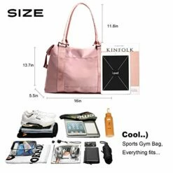 PlasMaller Travel Bag Carry On Sports Gym Duffel Luggage Shoulder Pack For Women (Pink) -TRAVELPRO Sales 41S zzUzN8L