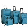 Rockland Journey Softside Upright Luggage Set, Turquoise, 4-Piece (14/19/24/28) -TRAVELPRO Sales 41SGirSRwXL