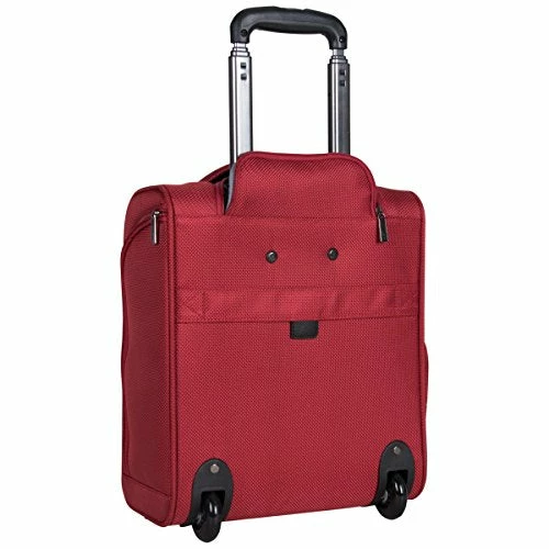 Kenneth Cole Reaction Lincoln Square 16" 1680d Polyester 2-Wheel Underseater Carry-on, Red 5 Kenneth Cole Reaction Lincoln Square 16" 1680d Polyester 2-Wheel Underseater Carry-on, Red - Image 3