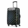 American Tourister Moonlight Hardside Expandable Luggage With Spinner Wheels, Iridescent Black, Carry-On 21-Inch