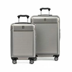 Travelpro Platinum Elite Hardside Expandable Spinner Luggage, Metallic Sand, 2-Piece Set (21/25)
