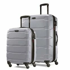 Samsonite Omni PC 20|24inch 2-Piece Spinner Set Platinum