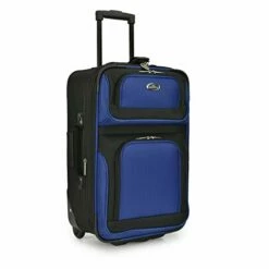 U.S. Traveler New Yorker Lightweight Softside Expandable Travel Rolling Luggage Set, Blue, 4-Piece (15/21/25/29) 28 U.S. Traveler New Yorker Lightweight Softside Expandable Travel Rolling Luggage Set, Blue, 4-Piece (15/21/25/29) -TRAVELPRO Sales 41V53AhGiDL