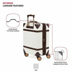 SwissGear 7739 Trunk, Hardside Spinner Luggage, Carry-On - White 18 SwissGear 7739 Trunk, Hardside Spinner Luggage, Carry-On - White -TRAVELPRO Sales 41VWhczwk4L