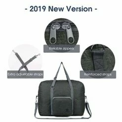 For Spirit Airlines Foldable Travel Duffel Bag Tote Carry On Luggage Sport Gym Duffle For Men And Women (Dark Grey) -TRAVELPRO Sales 41VhhFrYd6L