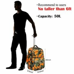 20 Inches Big Storage Multifunction Travel Wheeled Rolling Backpack Luggage Books Laptop Bag By HollyHOME 13 20 Inches Big Storage Multifunction Travel Wheeled Rolling Backpack Luggage Books Laptop Bag By HollyHOME -TRAVELPRO Sales 41W9D8cQYdL