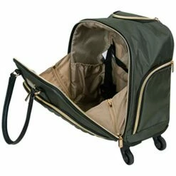 Kenneth Cole Reaction Women's Chelsea Luggage Chevron Softside 8-Wheel Spinner Expandable Suitcase Collection, Olive, 4 Underseater -TRAVELPRO Sales 41WOaTtZfjL