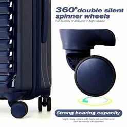 Coolife Luggage Suitcase 3 Piece Set Expandable (only 28”) ABS+PC Spinner Suitcase With TSA Lock Carry On 20 In 24in 28in (sakura Pink) -TRAVELPRO Sales 41WlxOsWMCL