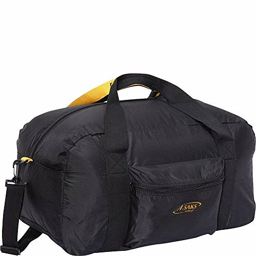 A. Saks 22 InchCarry-On Nylon Duffel Bag With Pouch (Black) 3 A. Saks 22 InchCarry-On Nylon Duffel Bag With Pouch (Black)