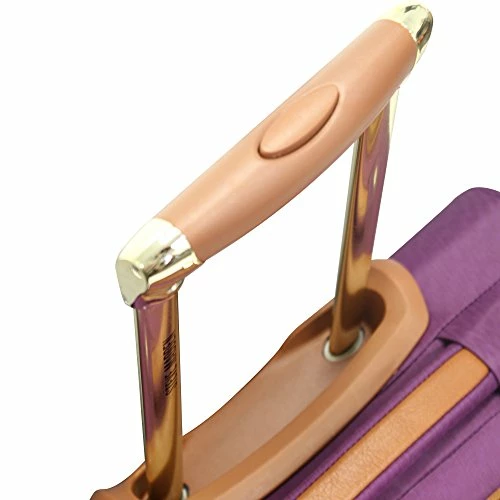 Steve Madden Designer Luggage Collection - Expandable 24 Inch Softside Bag - Durable Mid-sized Lightweight Checked Suitcase With 4-Rolling Spinner Wheels (Global Purple) 7 Steve Madden Designer Luggage Collection - Expandable 24 Inch Softside Bag - Durable Mid-sized Lightweight Checked Suitcase With 4-Rolling Spinner Wheels (Global Purple) - Image 5
