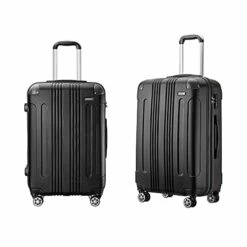 JOYWAY Luggage 3 Piece Set Suitcase Lightweight Hardshell TSA Lock Spinner (black) -TRAVELPRO Sales 41XwpA6StlS