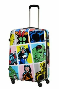 American Tourister Unisex_Adult Luggage Suitcase, Multicolored (Marvel Pop Art), L (75 Cm-88 L) -TRAVELPRO Sales 41Y7uSdWTQL