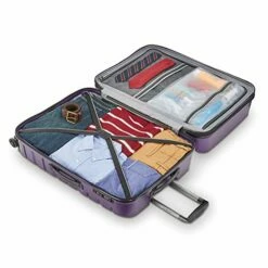 Samsonite Tech 2.0 Hardside Expandable Luggage With Spinner Wheels, Purple, 2-Piece Set (21/27) -TRAVELPRO Sales 41YJ6z53aZL