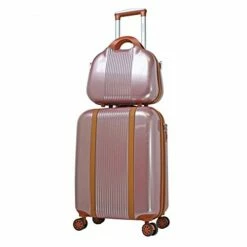 World Traveler Classique Hardside 2-PC Carry-On Spinner Luggage Set, Rose Gold, One Size -TRAVELPRO Sales 41Z2Uv c3AL