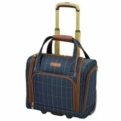 LONDON FOG Brentwood, Navy Window Pane, 15-Inch