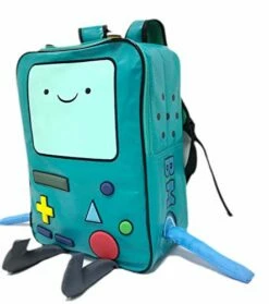 Adventure Time With Finn And Jake Backpack CN BMO Schoolbag Beemo Be More Cartoon Robot High-grade PU Green -TRAVELPRO Sales 41ZKpfKPBLL