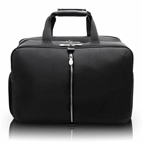 McKleinUSA Avondale, 1680D Ballistic Nylon With Leather Trim, 22" Nylon, Triple Compartment, Carry-All, Travel, Laptop Duffel, Black (78905) 3 McKleinUSA Avondale, 1680D Ballistic Nylon With Leather Trim, 22" Nylon, Triple Compartment, Carry-All, Travel, Laptop Duffel, Black (78905)