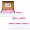 Beauticom 4 Oz. (120g/120ML, Quantity: 6 Pieces) Thick Wall Round Leak Proof Clear Acrylic Jars W/Lids For Beauty, Cream (6 Pieces (6 Jars + Lids Together), PINK) -TRAVELPRO Sales 41 FnHm4xlL