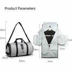 OZUKO Gym Bag Backpack, 4 In 1 Carry-on Garment Bag Large Duffel Bag Suit Travel Bag Weekend Bag Flight Bag Overnight Bag With Shoes Compartment… (Black) -TRAVELPRO Sales 41 QPhs9DAL