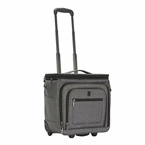 Travelers Club Luggage 16" Top Expandable Rolling Underseater W/USB Port, Dark Gray Suitcase, 6 Travelers Club Luggage 16" Top Expandable Rolling Underseater W/USB Port, Dark Gray Suitcase, - Image 4