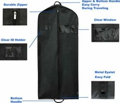 Simplehousware 60-Inch Heavy Duty Garment Bag For Suits, Tuxedos, Dresses, Coats -TRAVELPRO Sales 41aZQM7wRqL