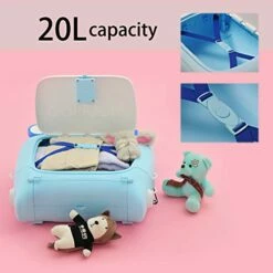 ANIMOR Kids Travel Partner Ride-On Suitcase And Carry-On Luggage, Classic Rolling Luggage (Penguin Blue) -TRAVELPRO Sales 41biS0WRKDL