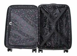 Betsey Johnson Designer Luggage Collection - Expandable 3 Piece Hardside Lightweight Spinner Suitcase Set - Travel Set Includes 20-Inch Carry On, 26 Inch And 30-Inch Checked Suitcase (Stripe Roses) -TRAVELPRO Sales 41c QBcApsL