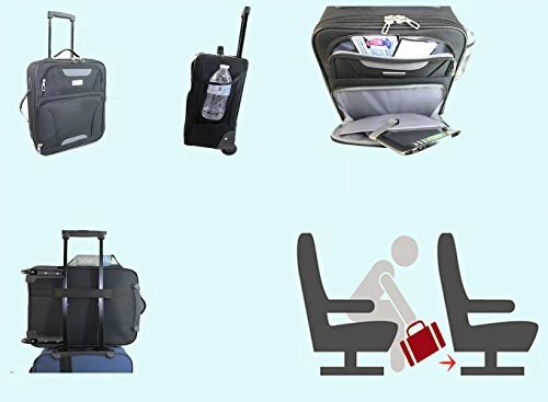 Boardingblue Airlines Rolling Personal Item Under Seat Luggage Frontier, Spirit 9 Boardingblue Airlines Rolling Personal Item Under Seat Luggage Frontier, Spirit - Image 7