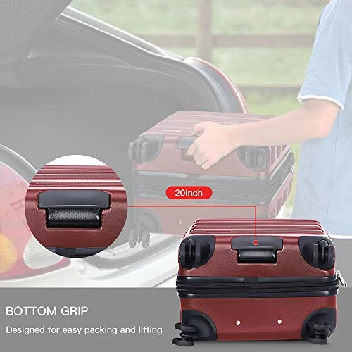 Verdi Luggage Set 3 Piece - Lightweight With USB Port Hardside Carry On Suitcase - Includes Expandable 20 Inch Carry On, 24In/TSA-Approved Lock 28In Checked Bag With 8-Wheel Rolling Spinner 7 Verdi Luggage Set 3 Piece - Lightweight With USB Port Hardside Carry On Suitcase - Includes Expandable 20 Inch Carry On, 24In/TSA-Approved Lock 28In Checked Bag With 8-Wheel Rolling Spinner - Image 5