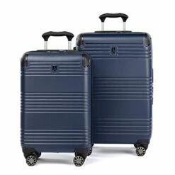 Travelpro Roundtrip Hardside Expandable Luggage, TSA Lock, 8 Spinner Wheels, Hard Shell Polycarbonate Suitcase, Navy, 2-Piece Set (21/25)