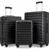 Hardshell Luggage Sets 3 PCS Spinner Suitcase With Tsa Lock Lightweight Black -TRAVELPRO Sales 41d9II8WoZS