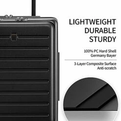 LEVEL8 Carry On Luggage, Road Runner 20-Inch Hardside Suitcase, Spinner Luggage With Front Pocket, Double TSA Locks - Black -TRAVELPRO Sales 41dXf0x9BfS